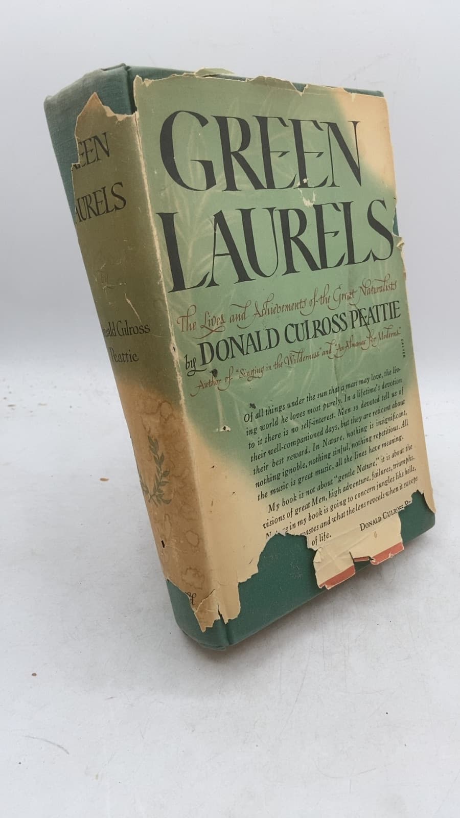 Green Laurels: The Lives and Achievements of the Great Naturalists by Donald Culross Peattie - front cover