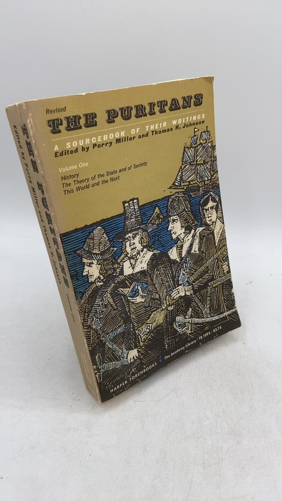 The Puritans: A Sourcebook of Their Writings, Volume One by Perry Miller and Thomas H. Johnson - front cover