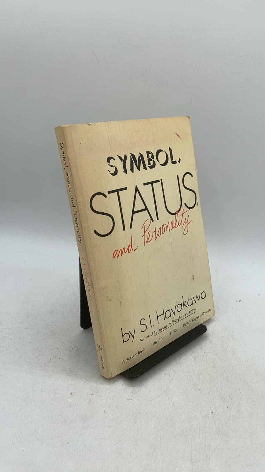 Symbol, Status, and Personality by S. I. Hayakawa - front cover