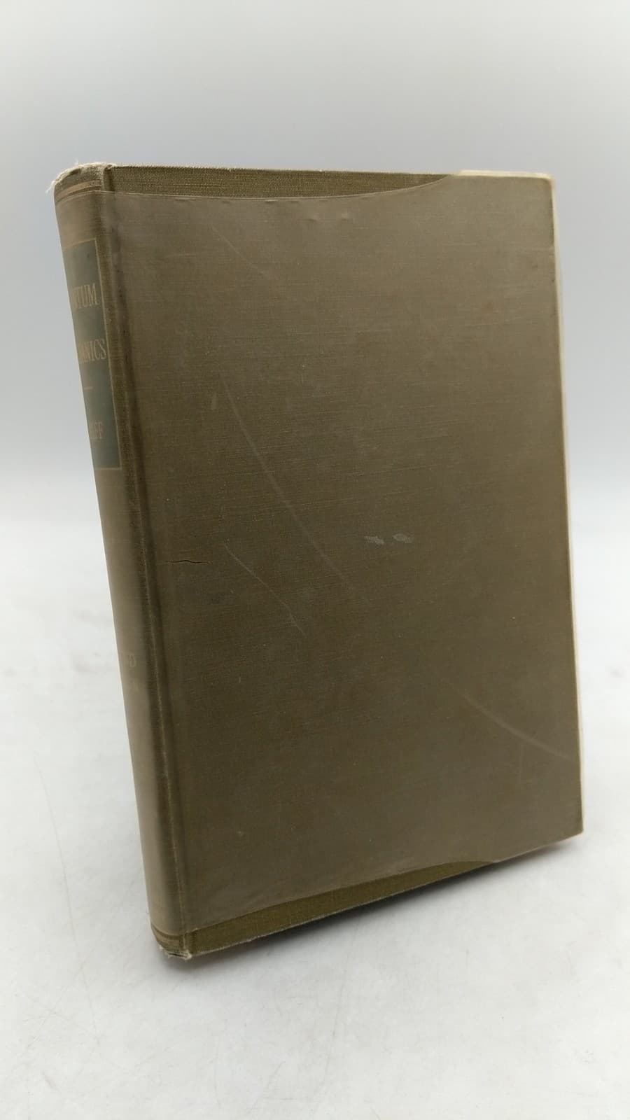 Quantum Mechanics by Leonard I. Schiff - front cover