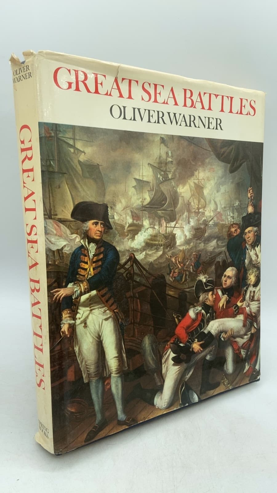 Great Sea Battles by Oliver Warner - front cover