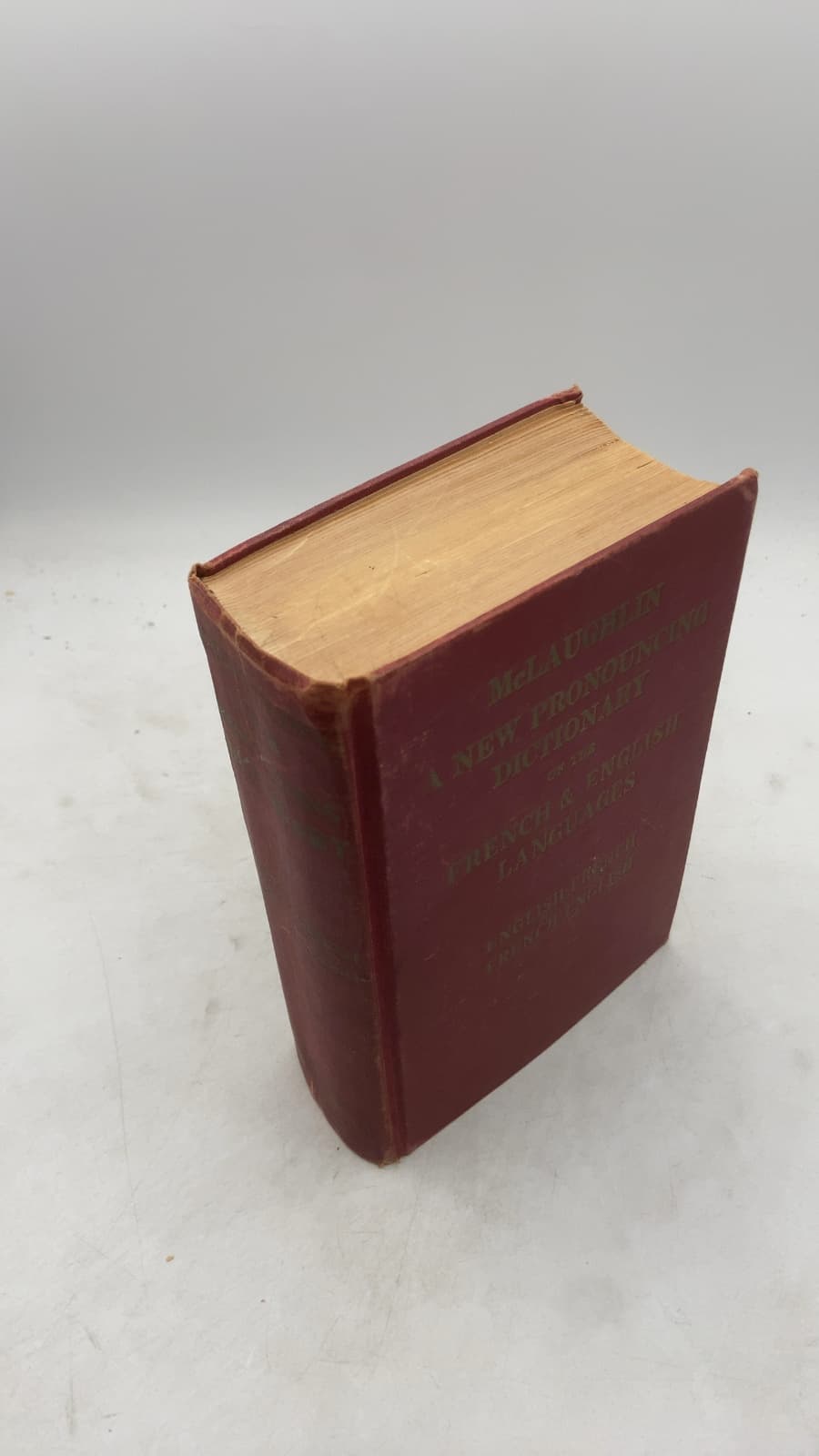 A New Dictionary of the French and English Languages by E. Clifton and J. McLaughlin - front cover