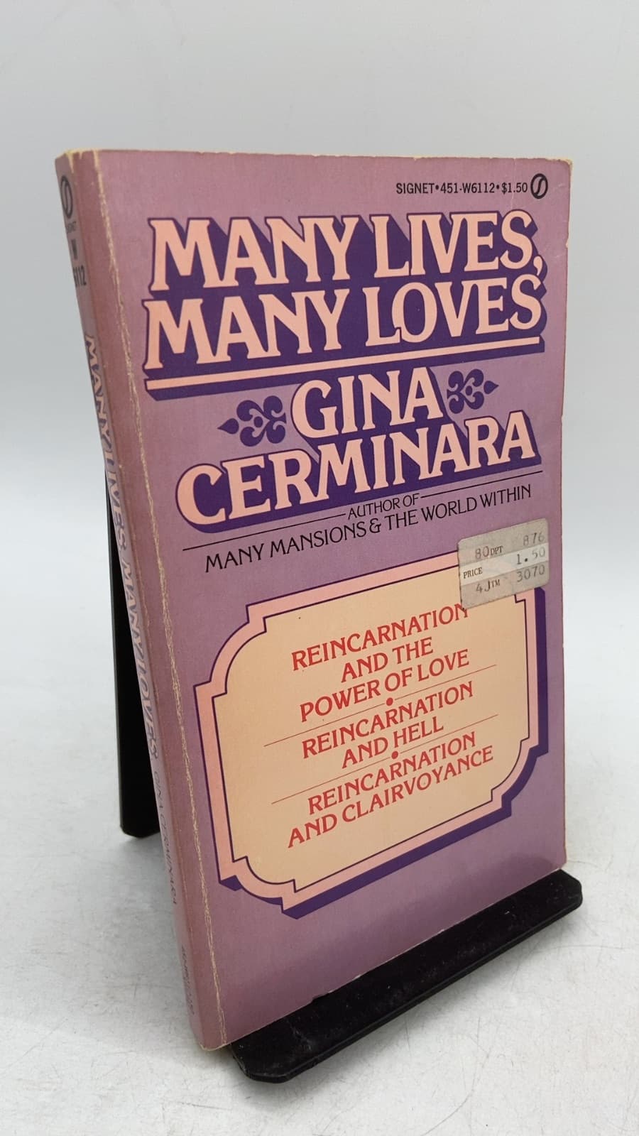 Many Lives, Many Loves by Gina Cerminara - front cover