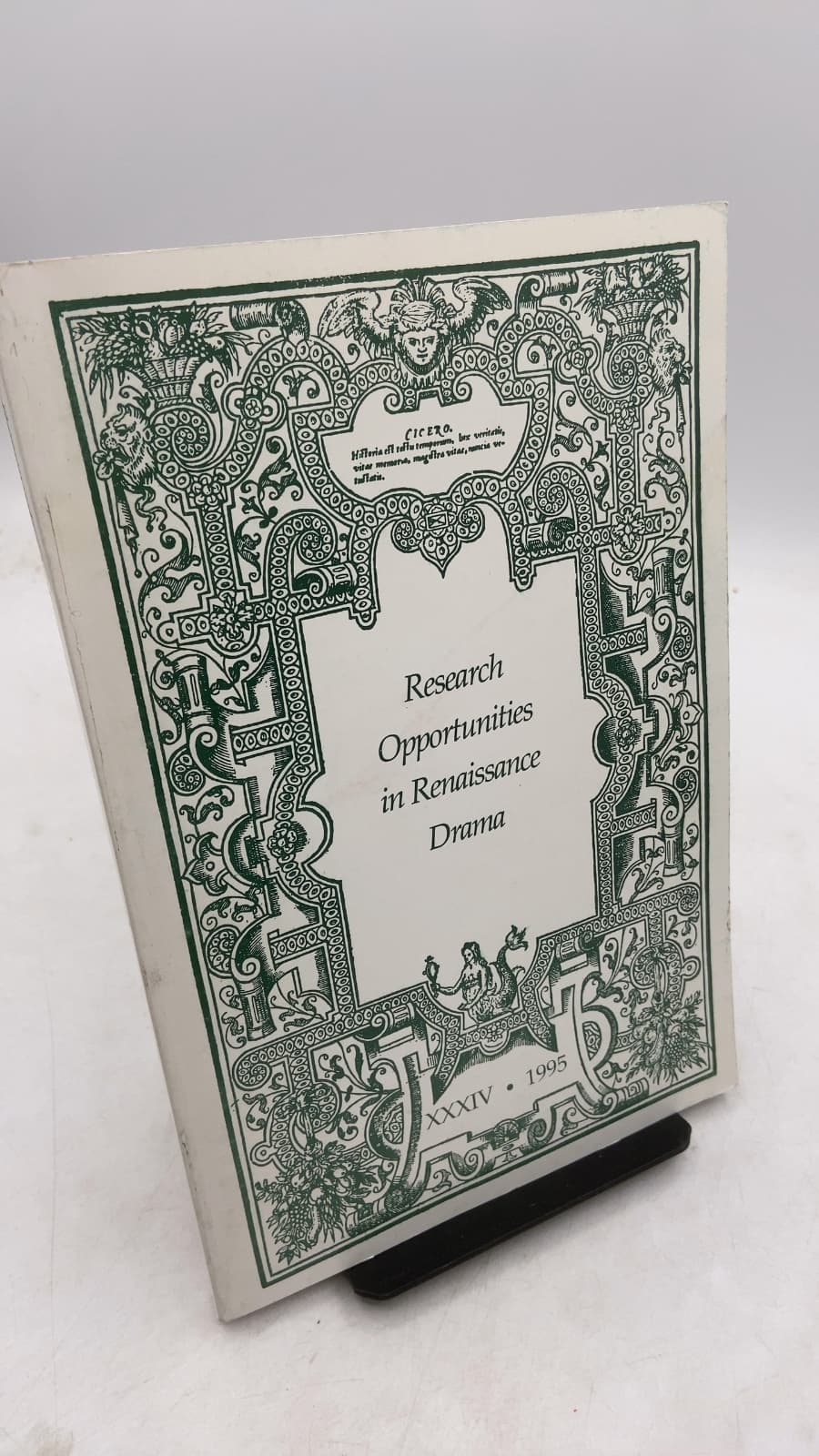 Research Opportunities in Renaissance Drama by David M. Bergeron (Editor), with a Medieval Supplement by Peter H. Greenfield - front cover