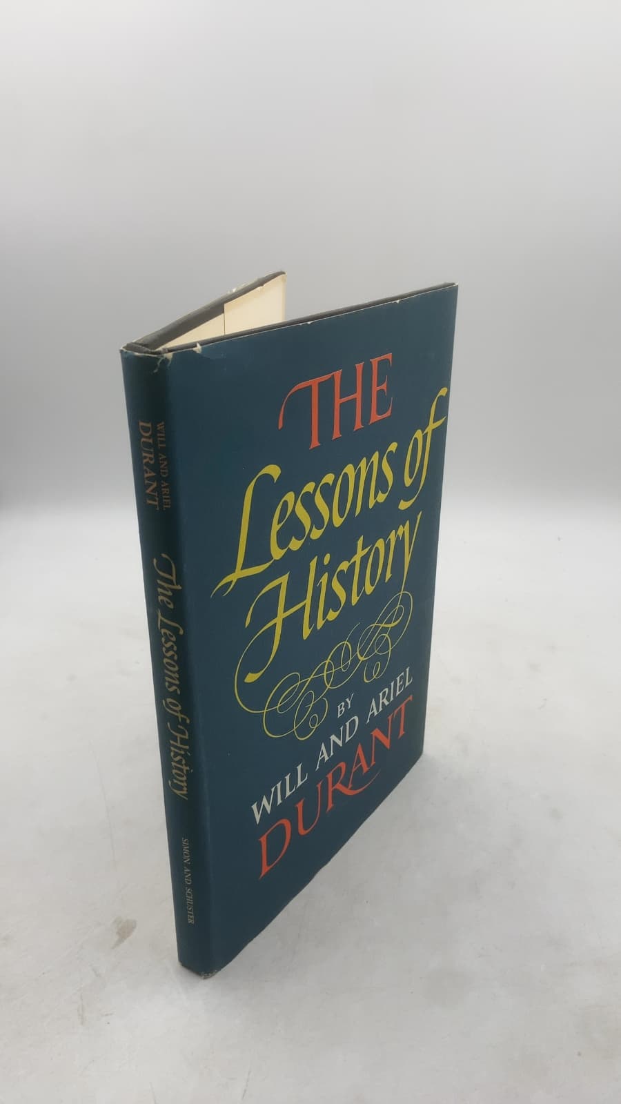THE Lessons OF History by Will and Ariel Durant - front cover