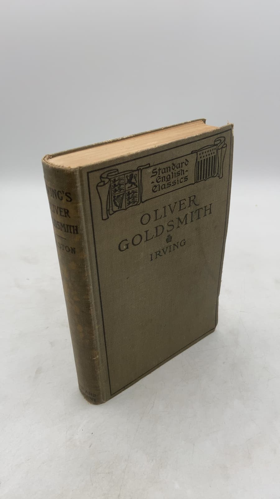 Irving's Oliver Goldsmith: A Biography by Charles Robert Gaston - front cover