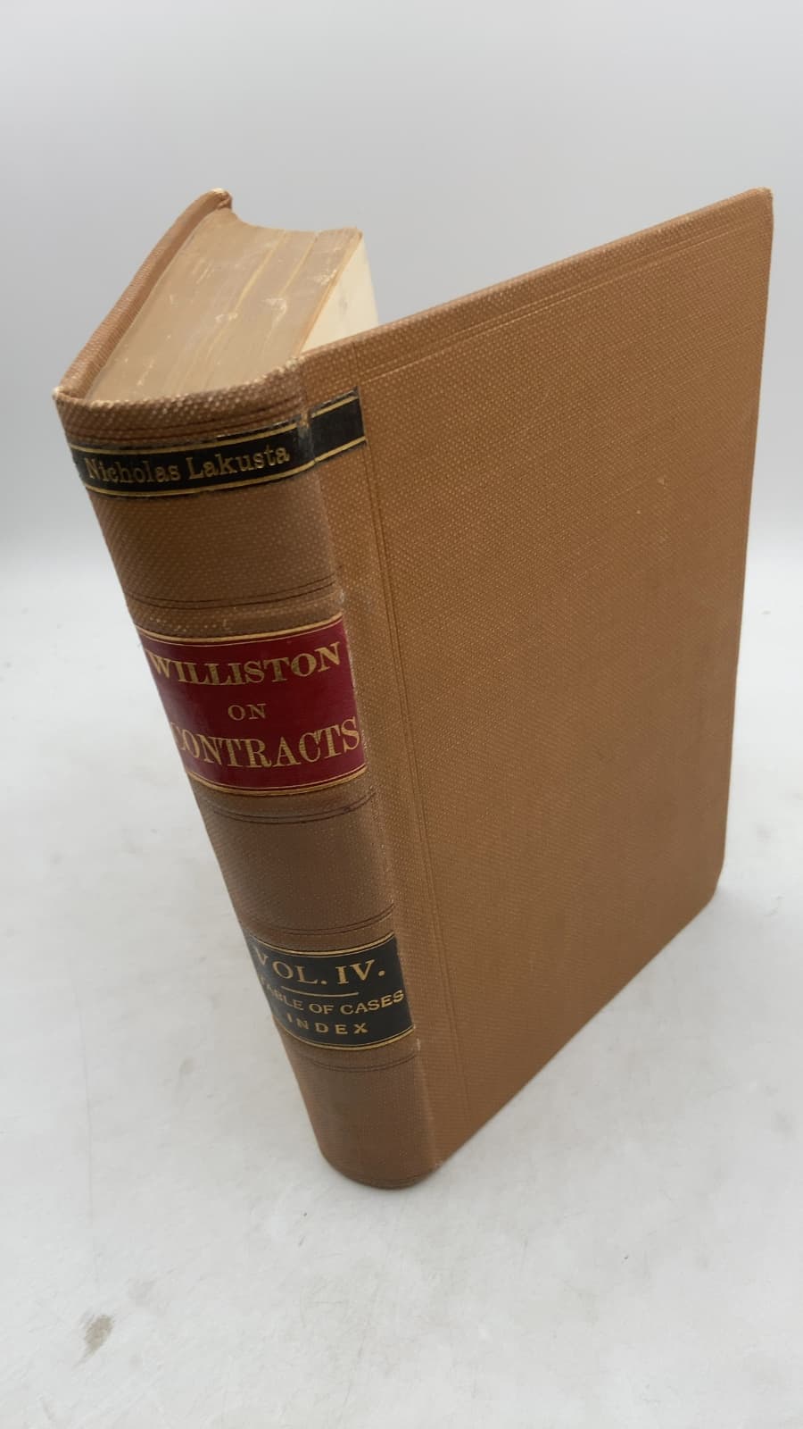 The Law of Contracts, Volume IV