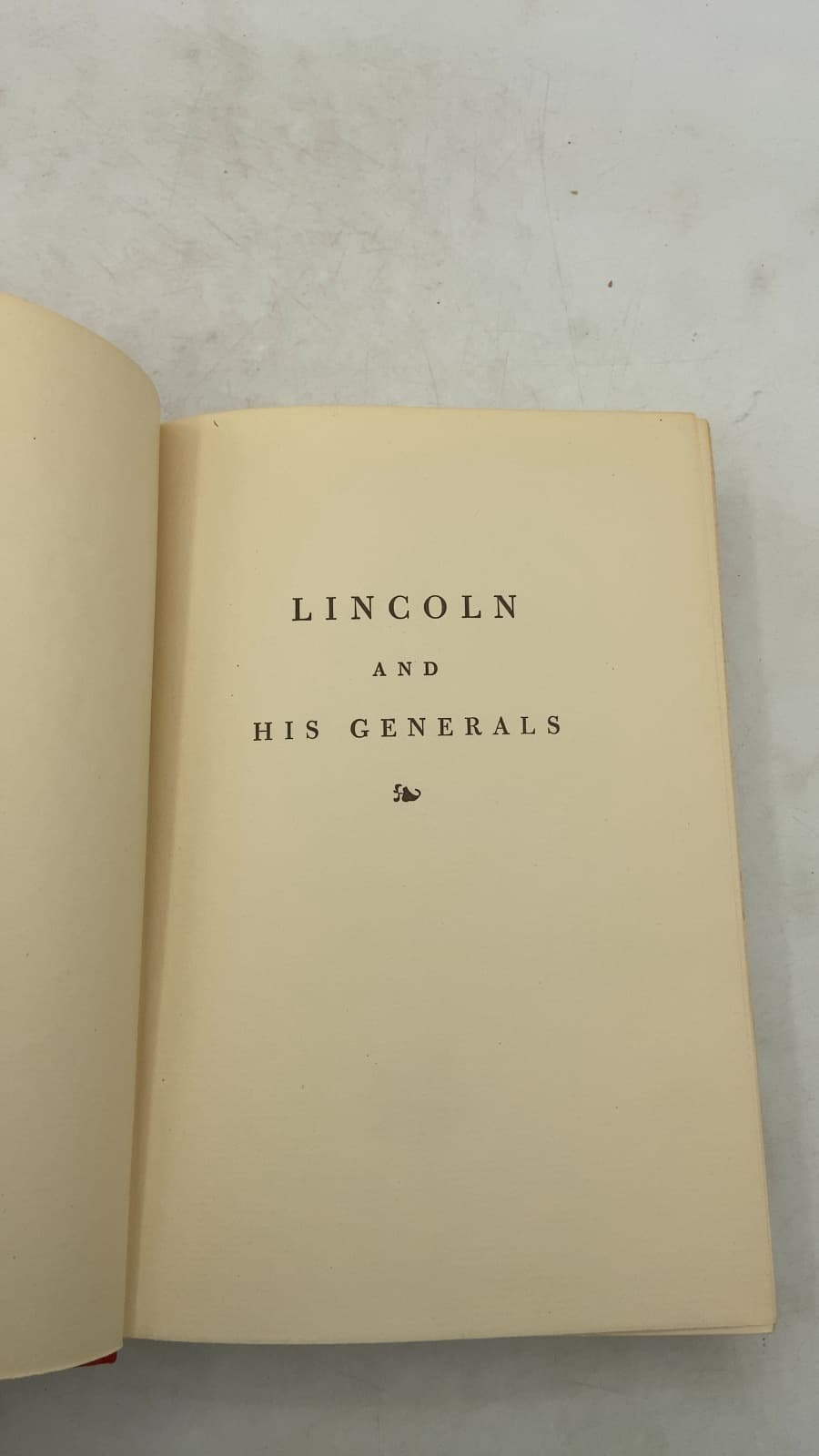 Lincoln and His Generals by T. Harry Williams - title page