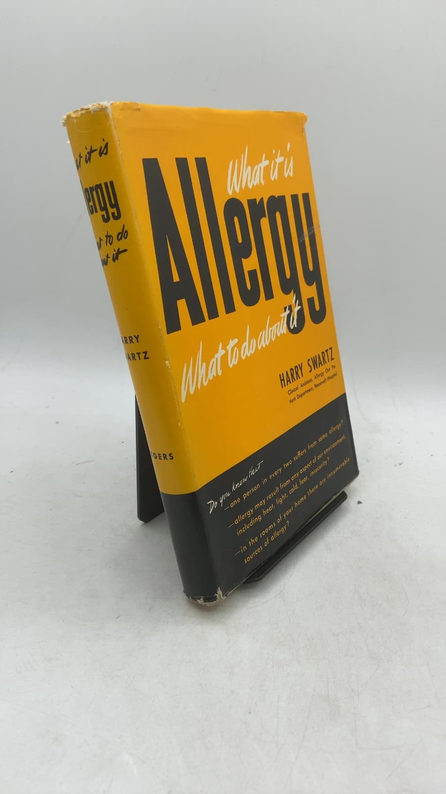 Allergy: What It Is & What to Do About It by Harry Swartz, M.D. - front cover