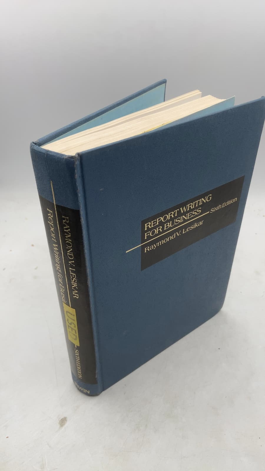 Report writing for business by Raymond V. Lesikar - front cover