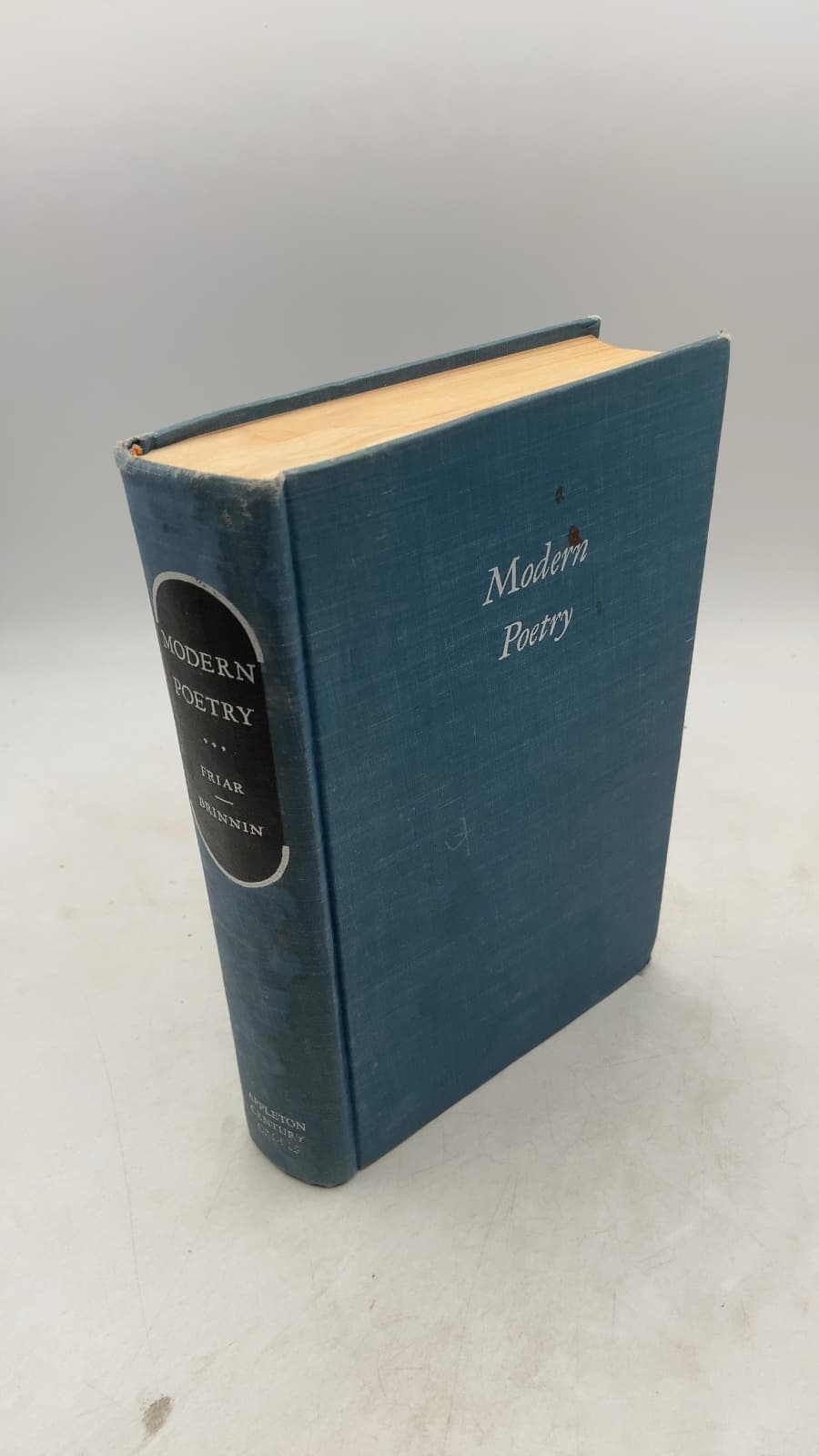 Modern Poetry: American and British by Kimon Friar and John Malcolm Brinnin (Editors) - front cover