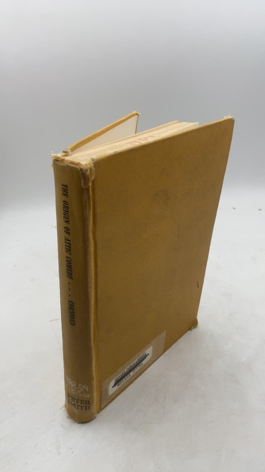 The Origin of Attic Comedy by Francis Macdonald Cornford - front cover