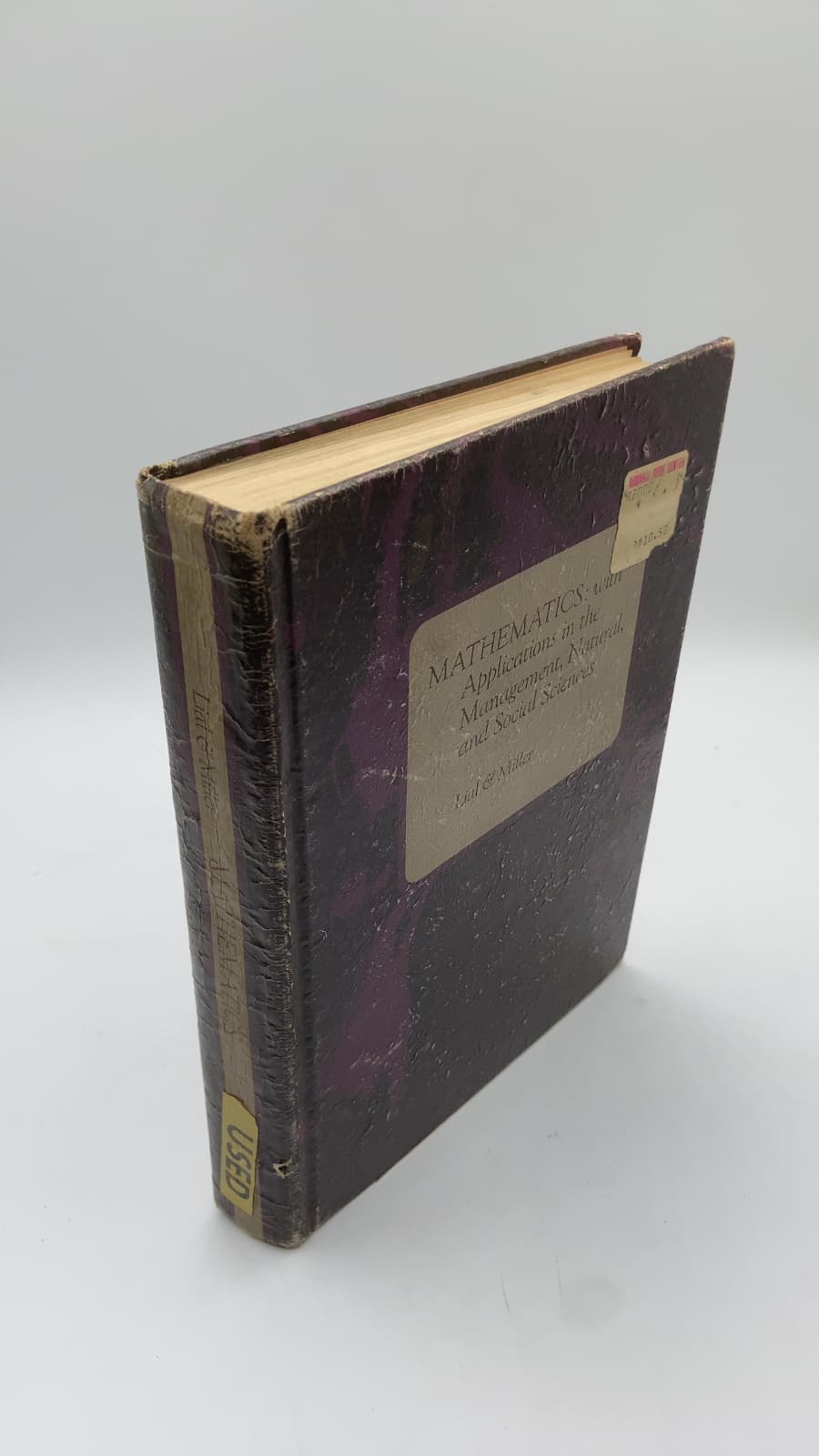 Mathematics: with Applications in the Management, Natural, and Social Sciences by Margaret L. Lial & Charles D. Miller - front cover