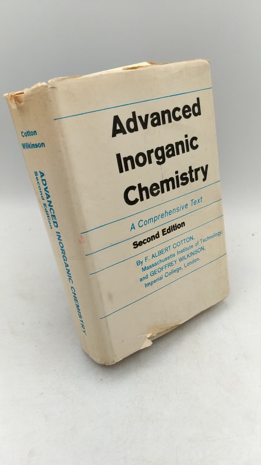 Advanced Inorganic Chemistry: A Comprehensive Text by F. Albert Cotton and Geoffrey Wilkinson - front cover