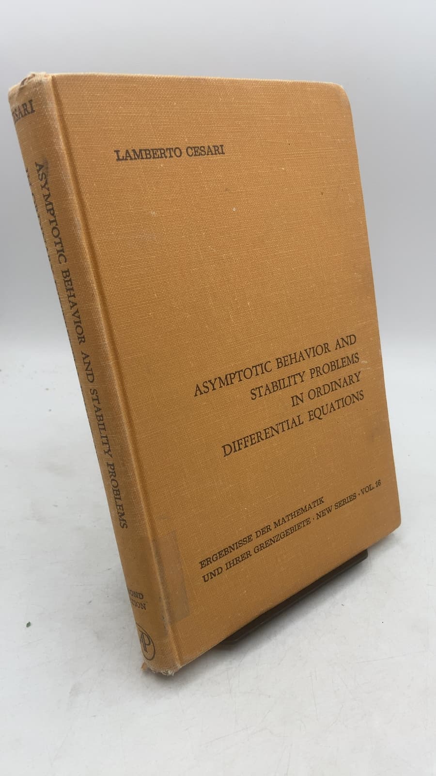 Asymptotic Behavior and Stability Problems in Ordinary Differential Equations by Lamberto Cesari - front cover