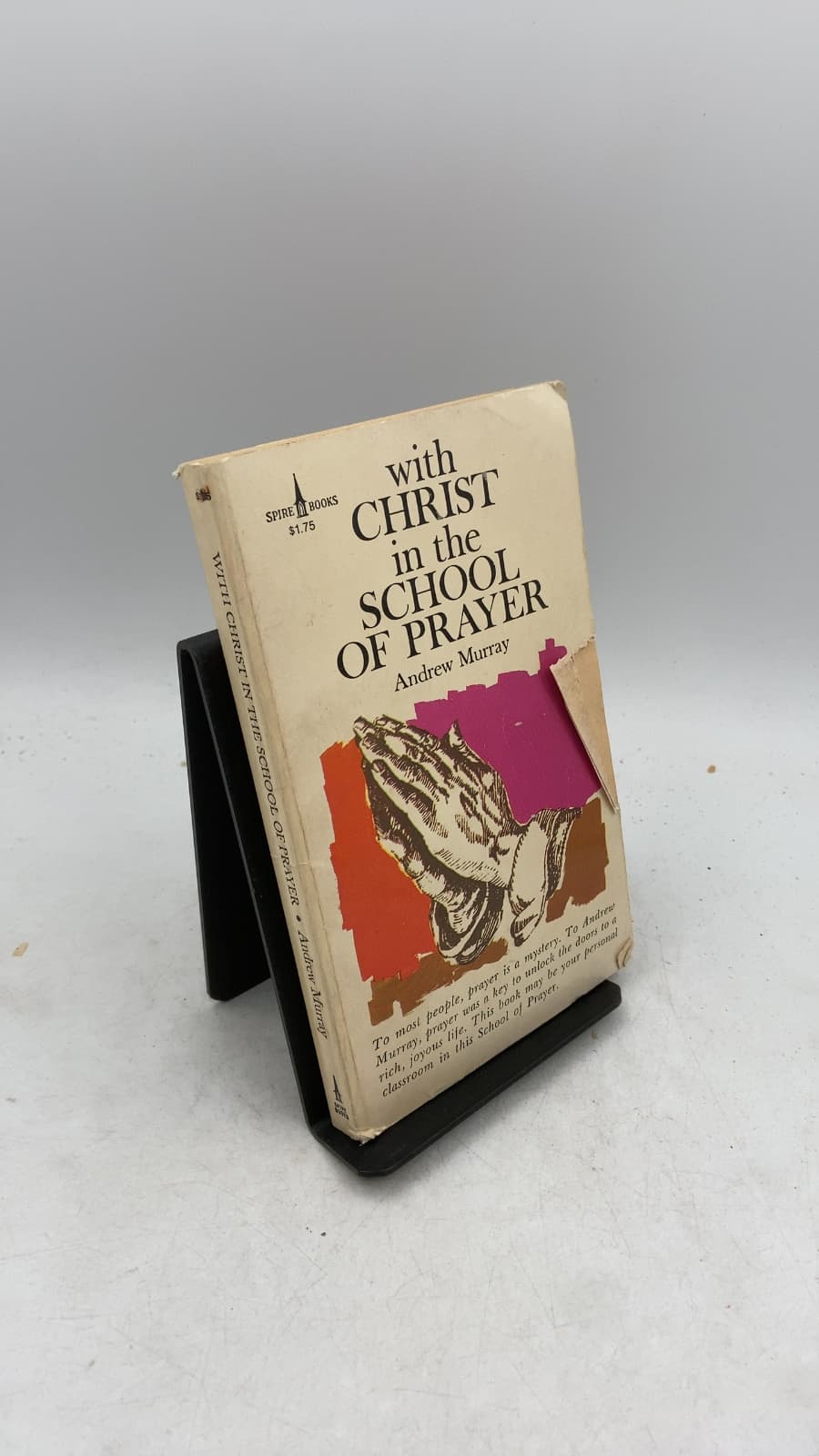 With Christ in the School of Prayer by Andrew Murray - front cover