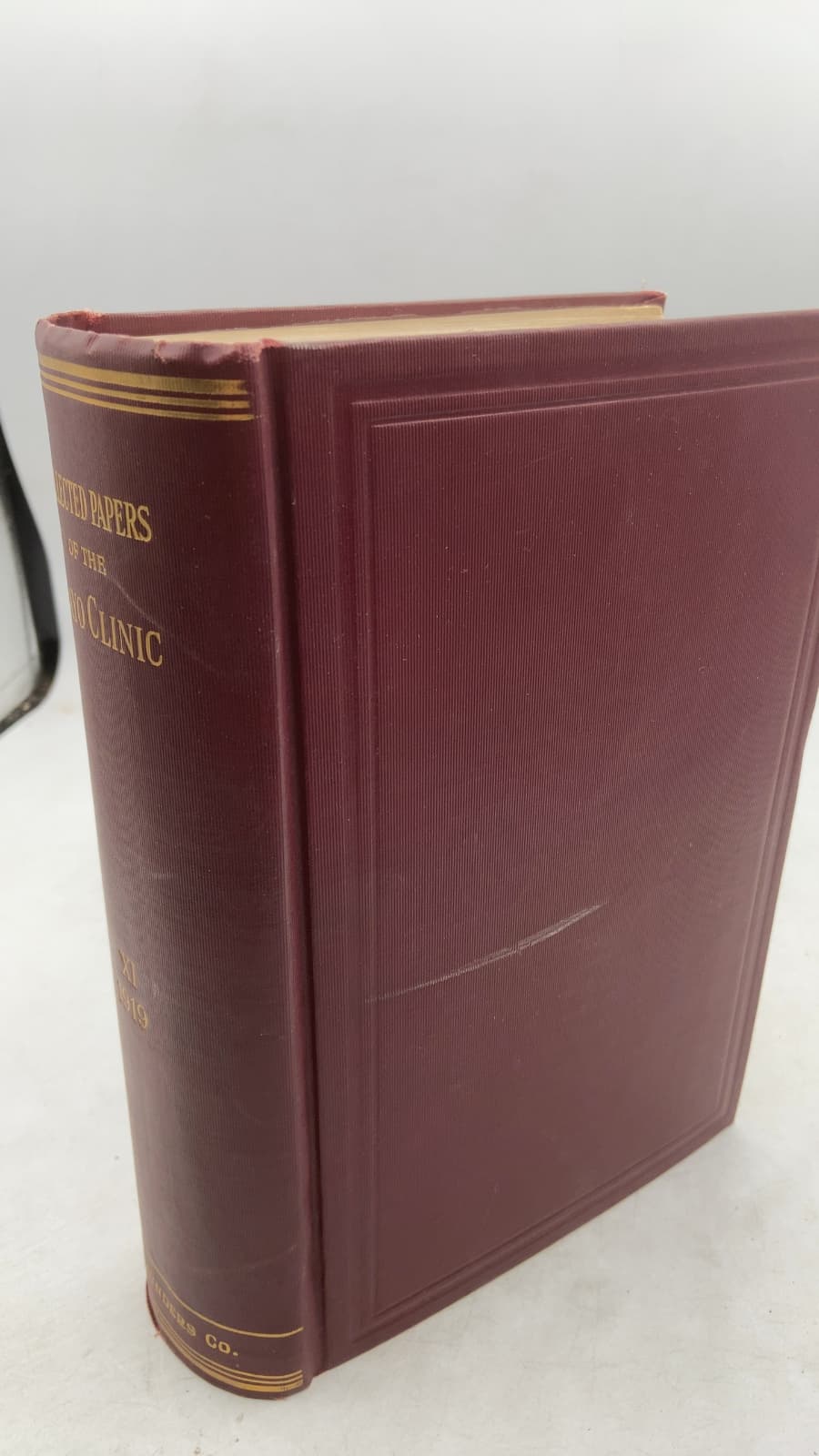 Collected Papers of The Mayo Clinic, Volume XI, 1919 by Mrs. M. H. Mellish (Editor) - front cover