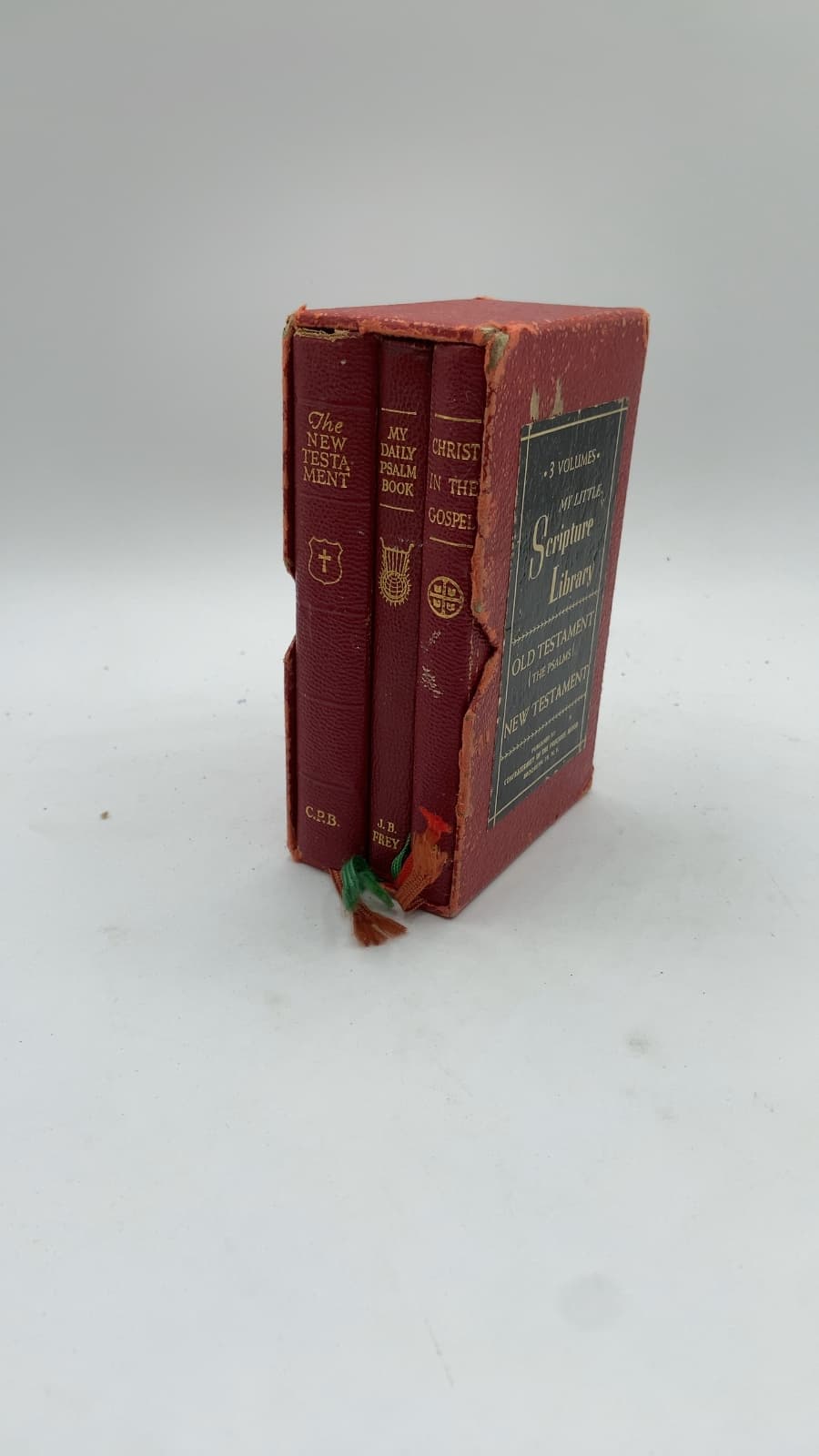My Little Scripture Library (3 Volumes: The New Testament, My Daily Psalm Book, Christ in the Gospel) by Joseph B. Frey (Director/Editor) - front cover