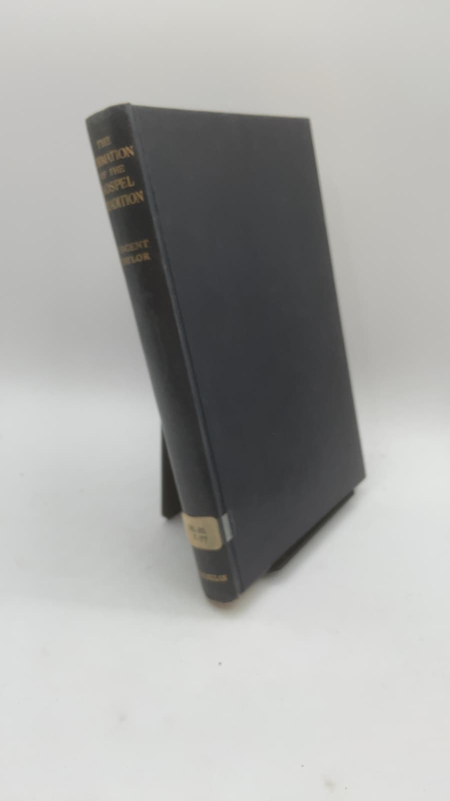 The Formation of the Gospel Tradition by Vincent Taylor - front cover