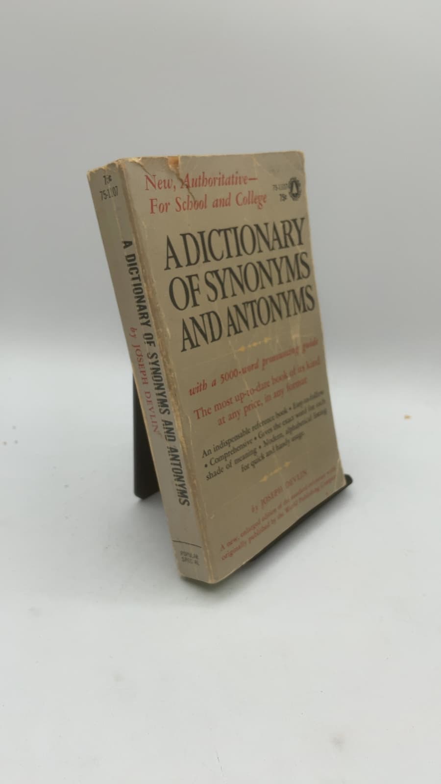 A Dictionary of Synonyms and Antonyms by Joseph Devlin - front cover