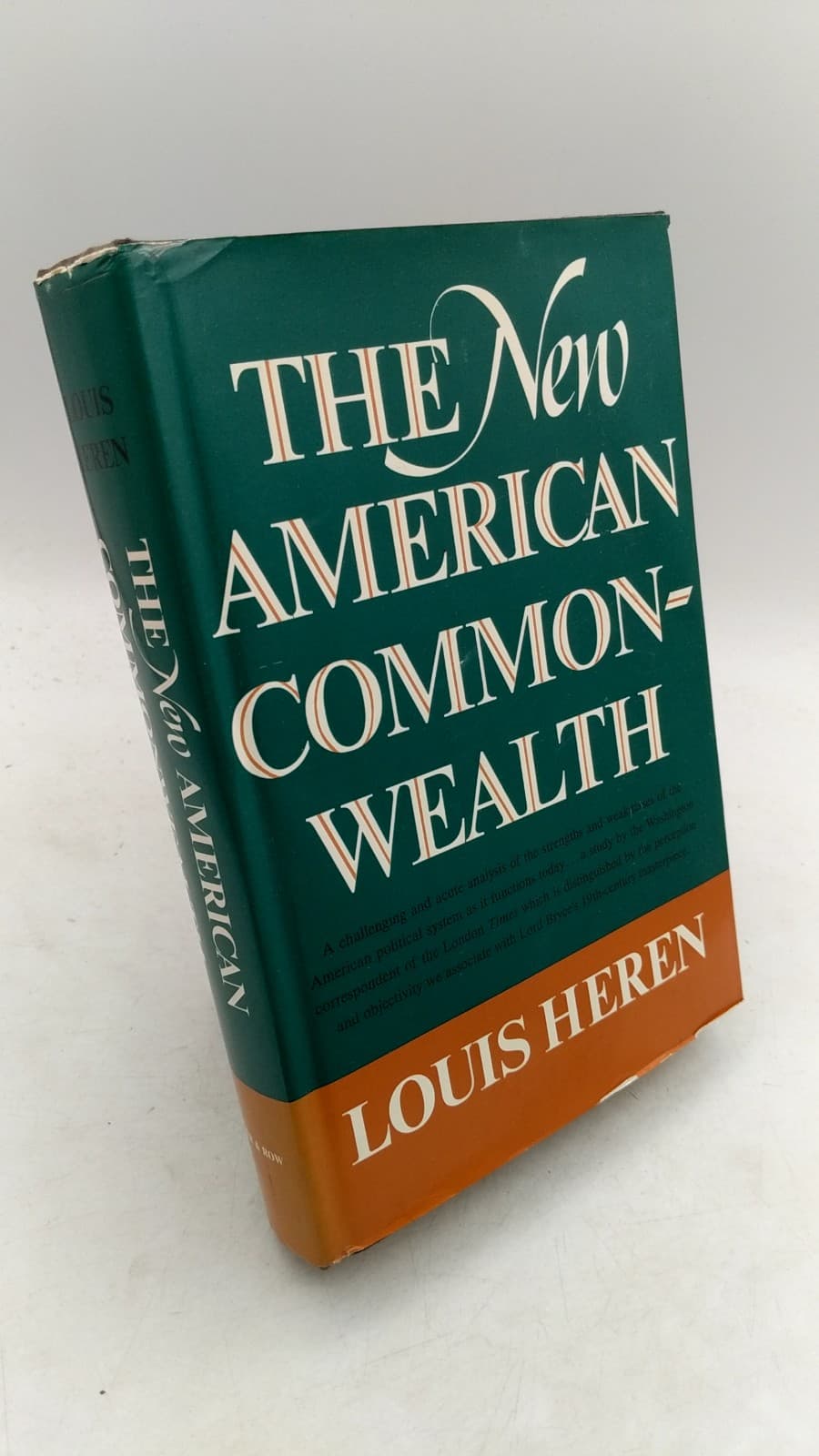 The New American Commonwealth by Louis Heren - front cover