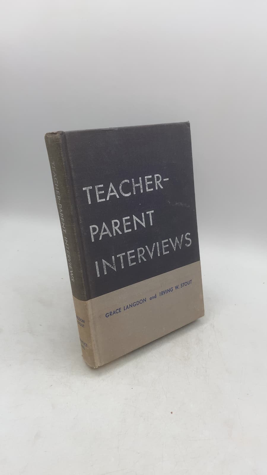 Teacher-Parent Interviews by Grace Langdon and Irving W. Stout - front cover