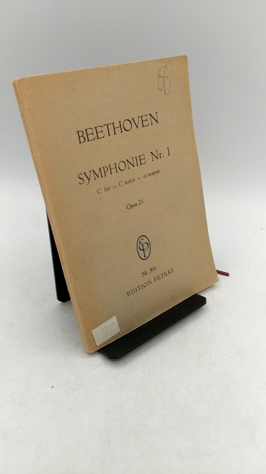 Symphonie Nr. 1 C dur Opus 21 by Ludwig van Beethoven - front cover