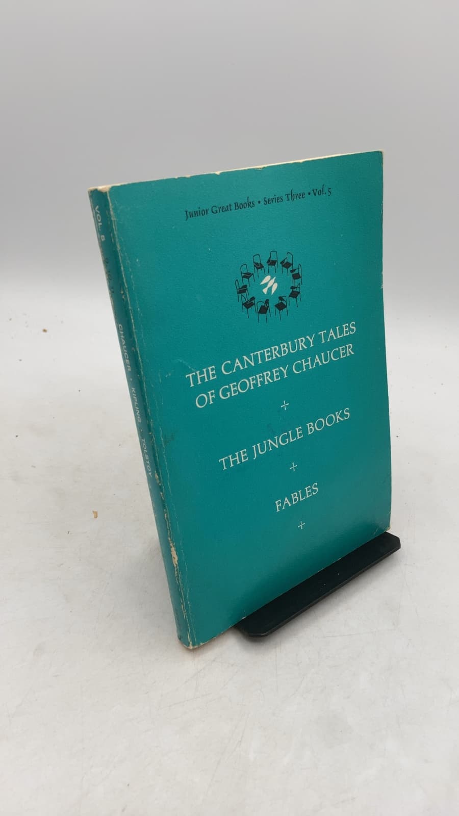 The Canterbury Tales of Geoffrey Chaucer + The Jungle Books + Fables by Geoffrey Chaucer, Rudyard Kipling, Leo Tolstoy - front cover