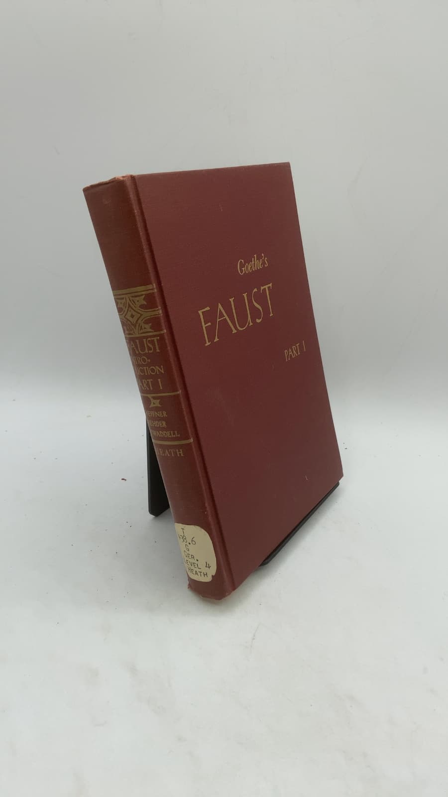Goethe's Faust Part I by R-M. S. Heffner, Helmut Rehder, W. F. Twaddell - front cover