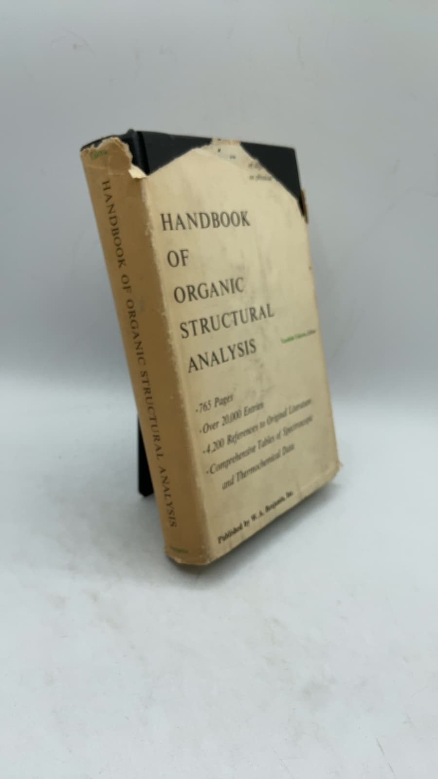 Handbook of Organic Structural Analysis by Yasuhide Yukawa, Editor - front cover
