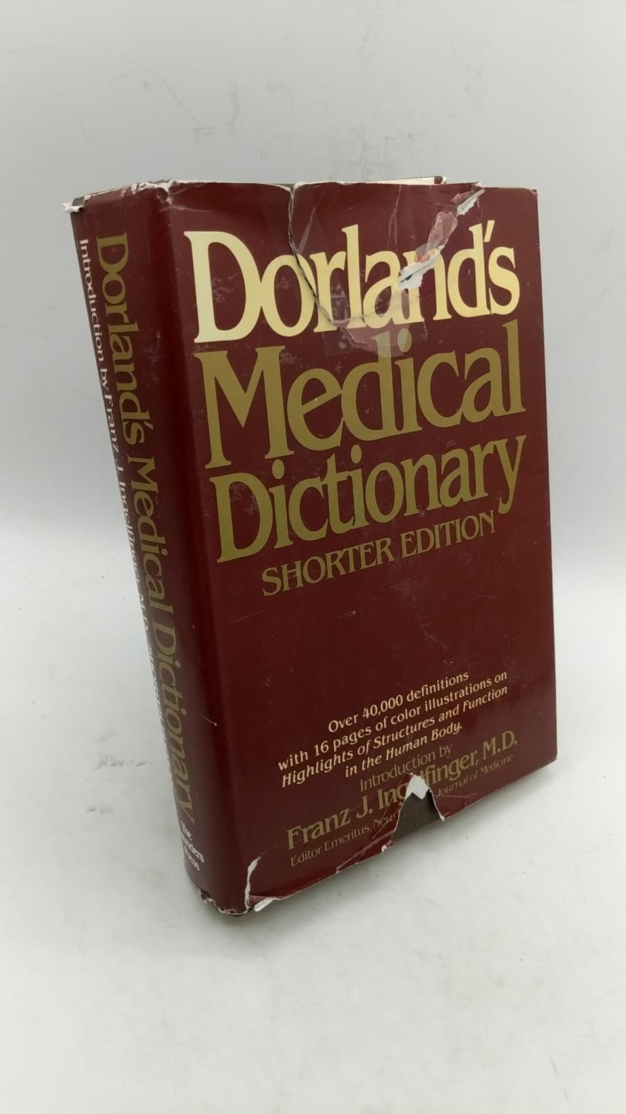 Dorland's Medical Dictionary Shorter Edition by Introduction by Franz J. Ingelfinger - front cover