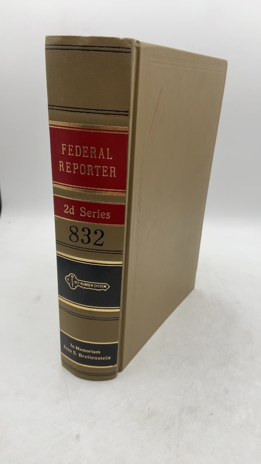 West's Federal Reporter, Second Series, Volume 832 F.2d - front cover