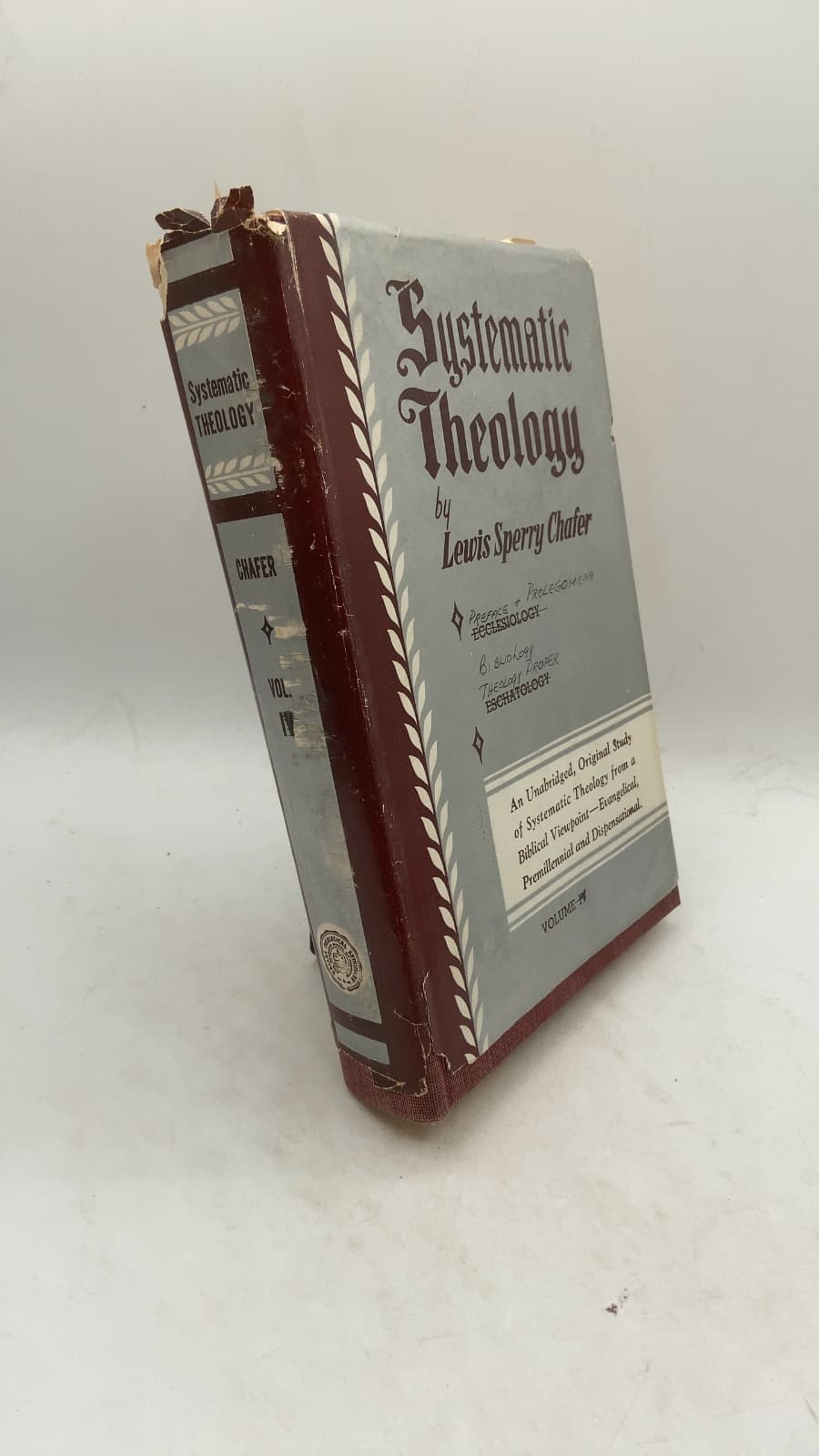 Systematic Theology, Volume I by Lewis Sperry Chafer - front cover
