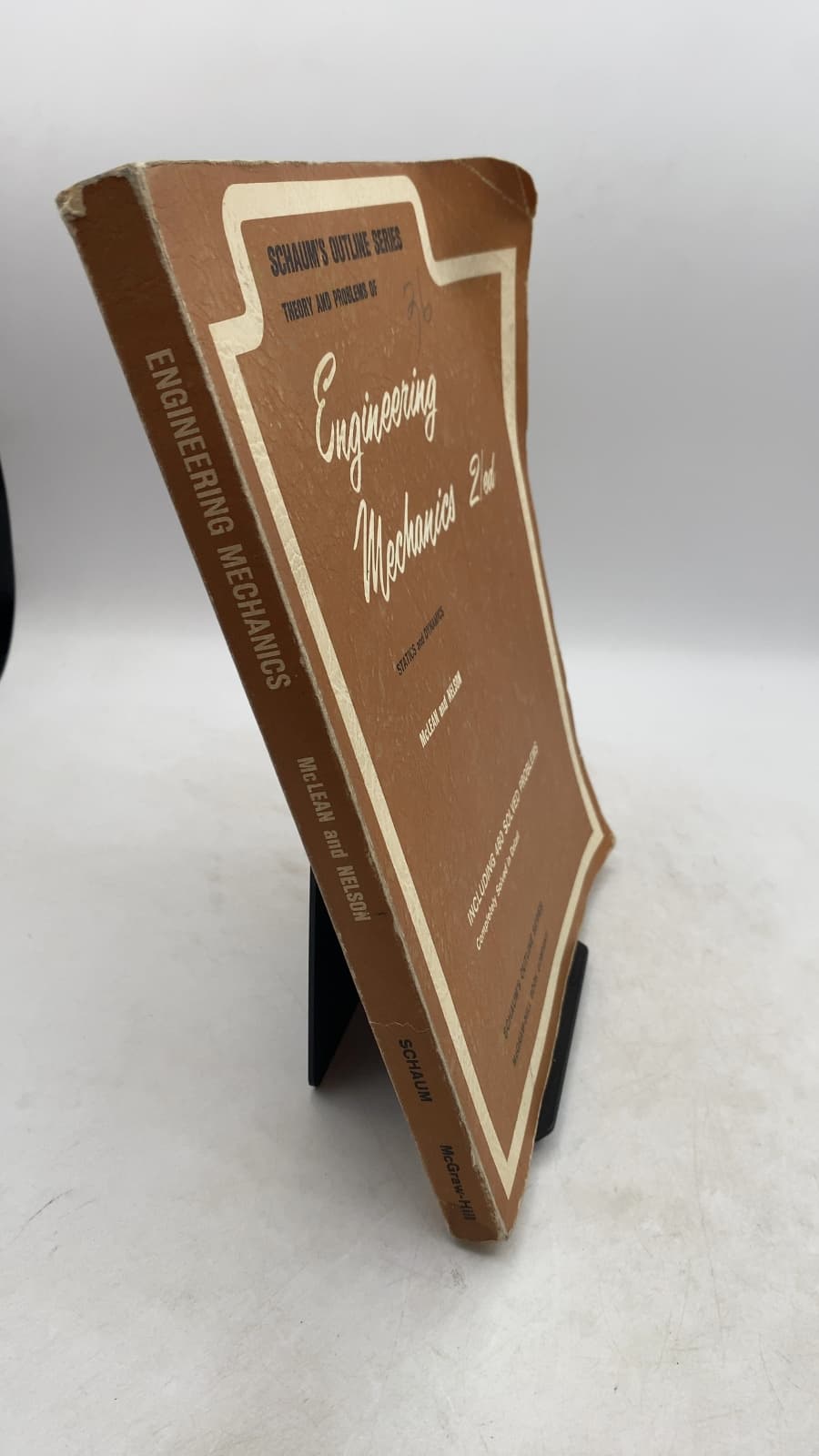 Theory and Problems of Engineering Mechanics Statics and Dynamics by W. G. McLean and E. W. Nelson - front cover