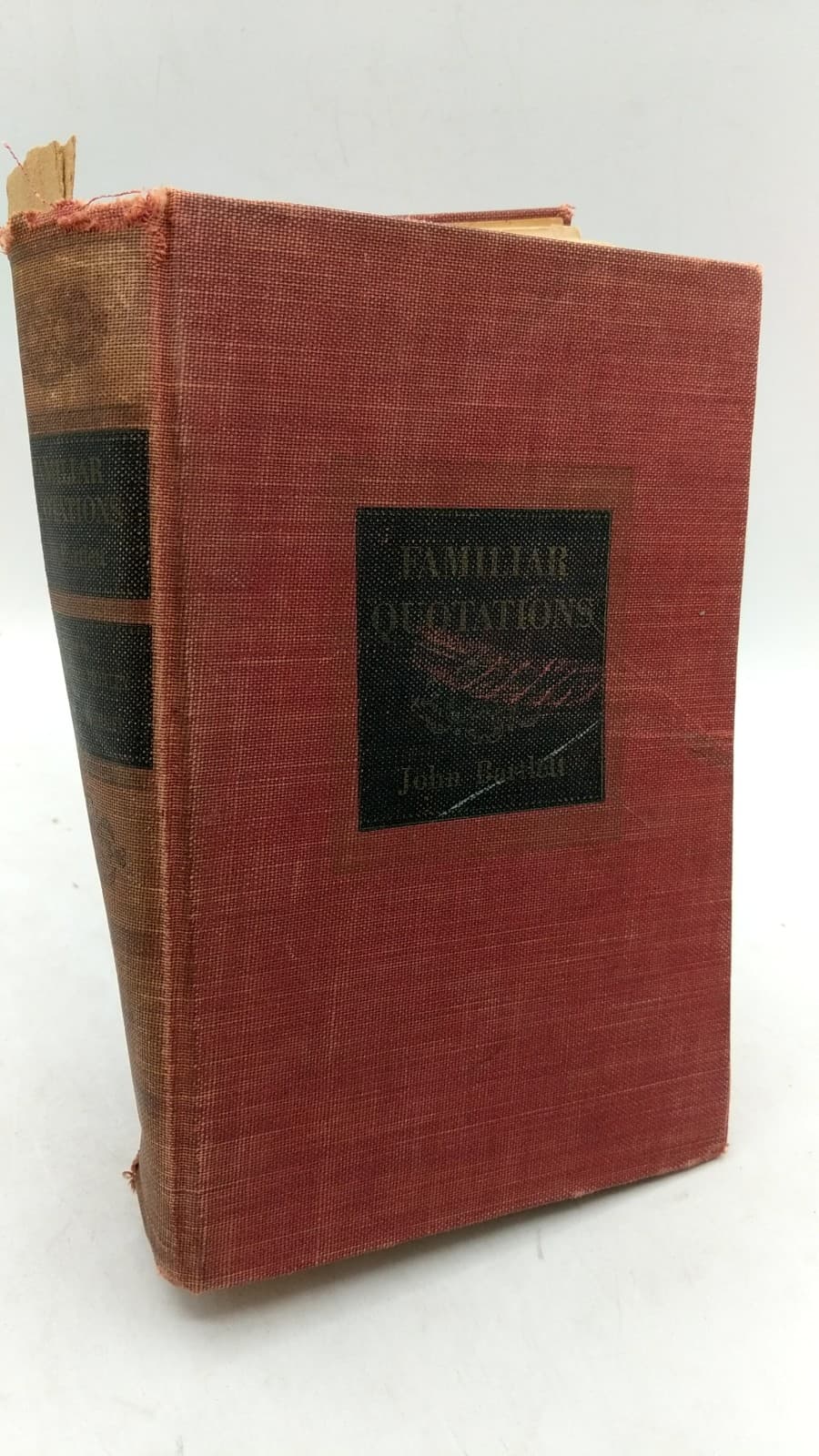 Familiar Quotations by John Bartlett - front cover