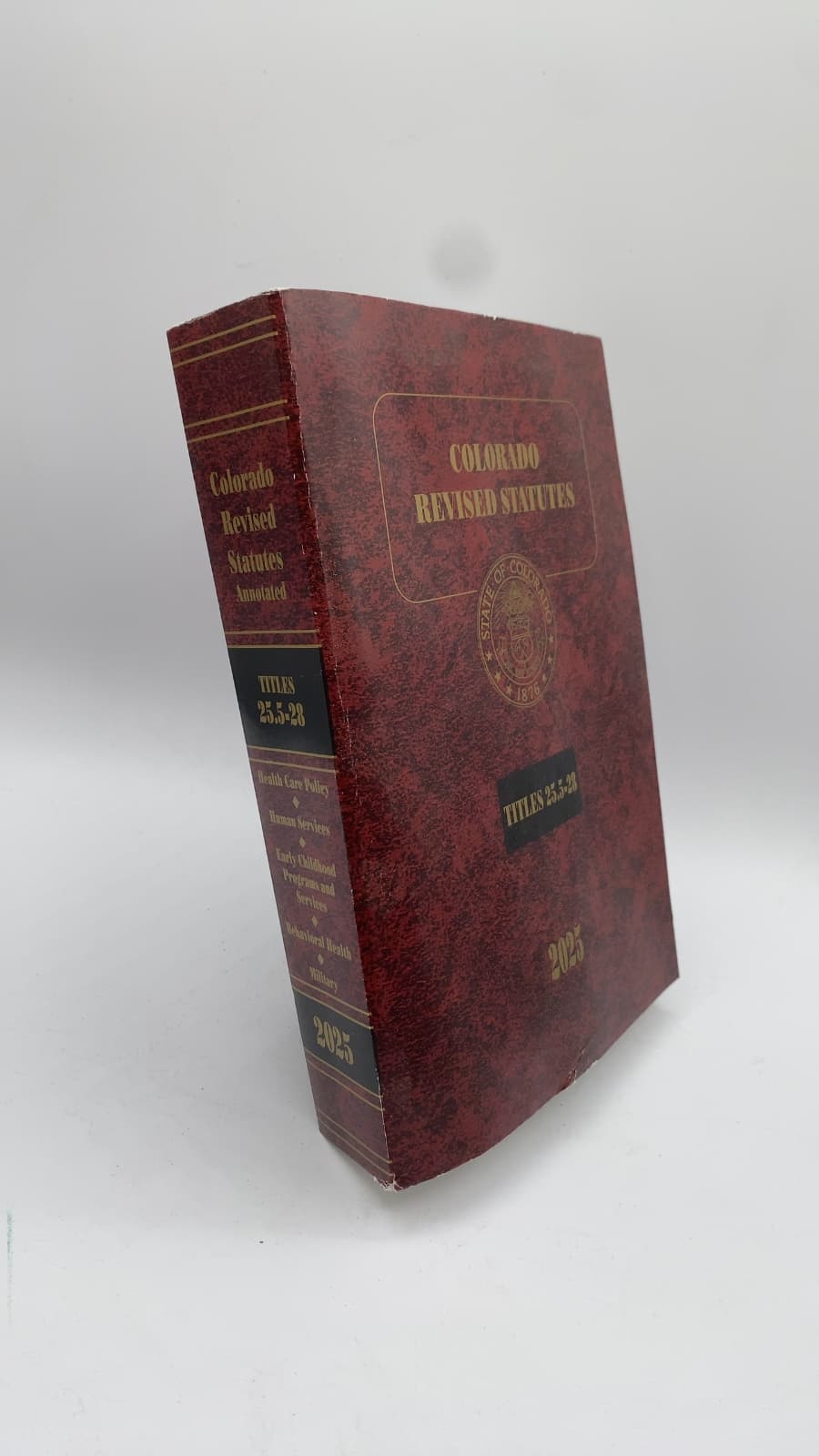 Colorado Revised Statutes 2025 by Committee on Legal Services - front cover