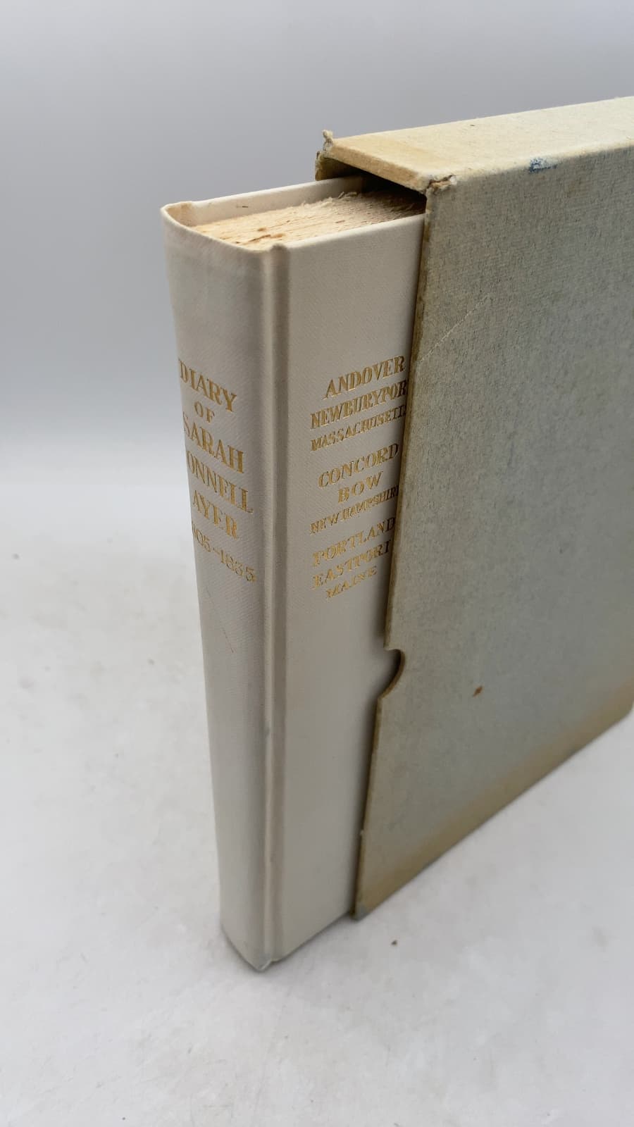 Diary OF Sarah Connell Ayer by Sarah Connell Ayer - front cover