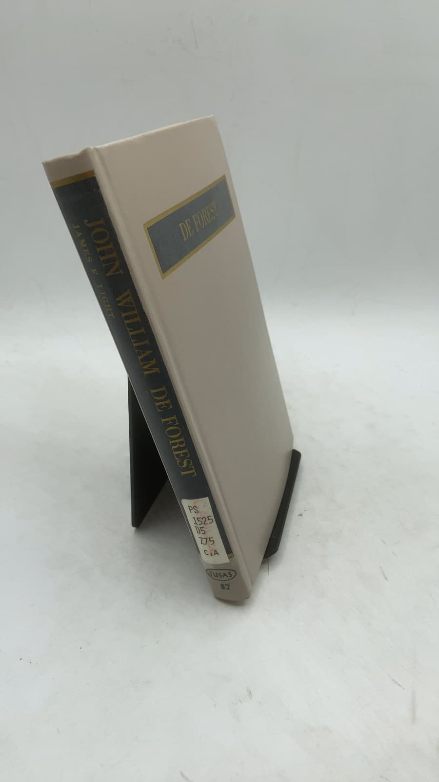John William De Forest by James F. Light - front cover