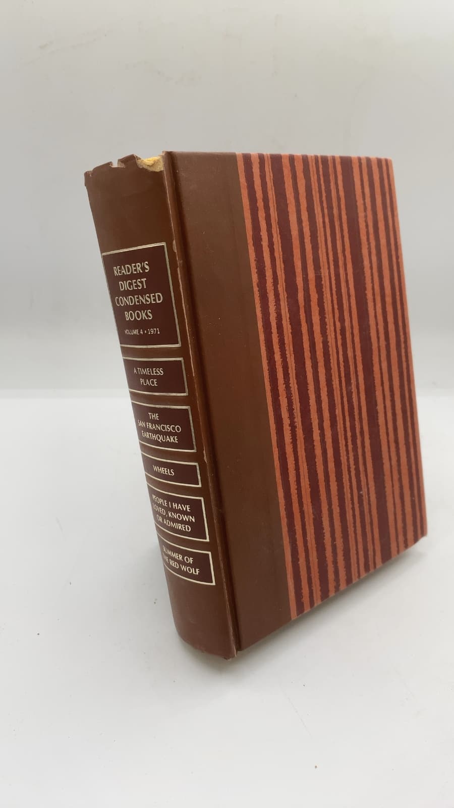 Reader's Digest Condensed Books Volume 4 - 1971 Autumn Selections by Ellen Bromfield Geld; Gordon Thomas; Max Morgan Witts; Arthur Hailey; Leo Rosten; Morris West - front cover