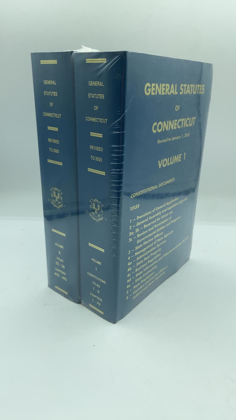 General Statutes of Connecticut, Revised to January 1, 2025, Volume 1 by State of Connecticut - front cover