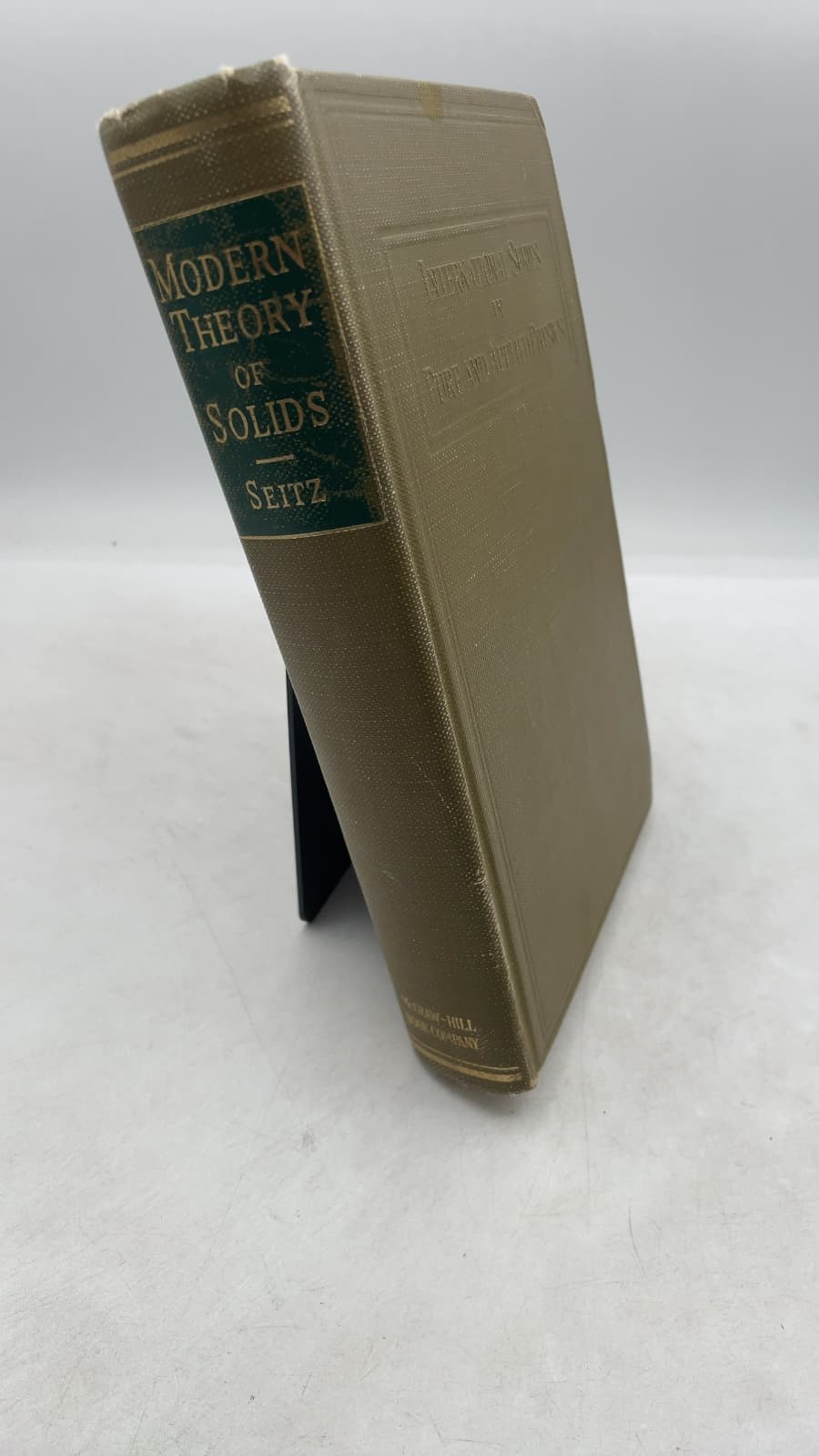 The Modern Theory of Solids by Frederick Seitz, Ph.D. - front cover