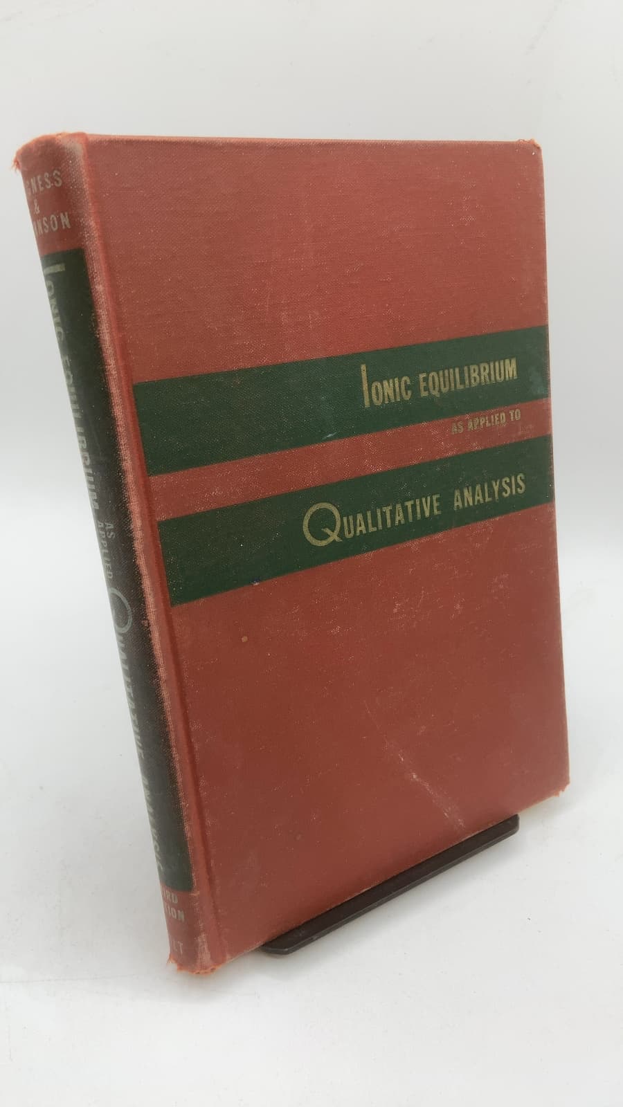 Ionic Equilibrium as Applied to Qualitative Analysis by T. R. Hogness and Warren C. Johnson - front cover