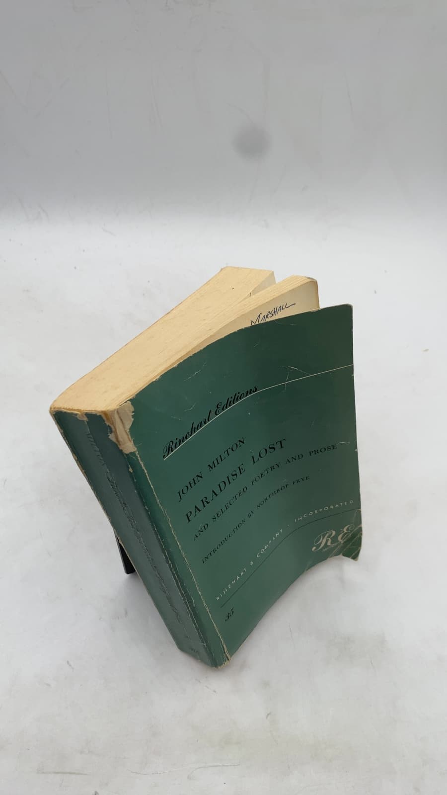 Paradise Lost and Selected Poetry and Prose by John Milton - front cover