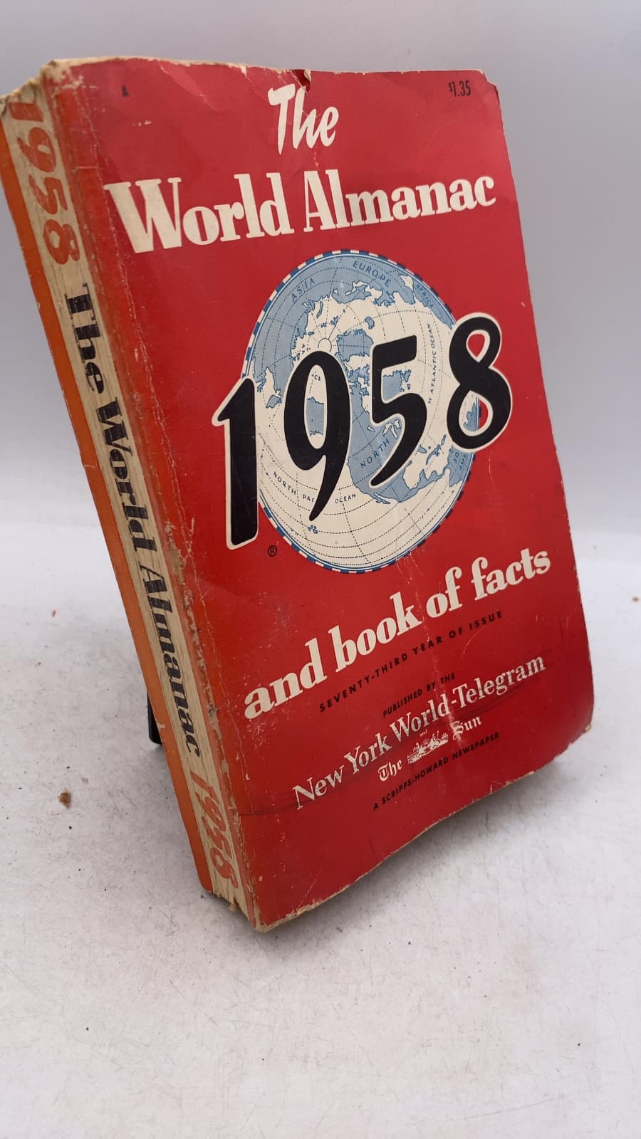 The World Almanac and Book of Facts for 1958 by Harry Hansen - front cover