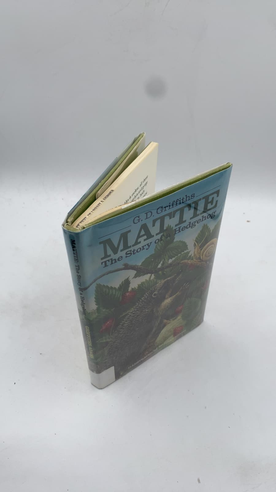Mattie: The Story of a Hedgehog by G. D. Griffiths - front cover