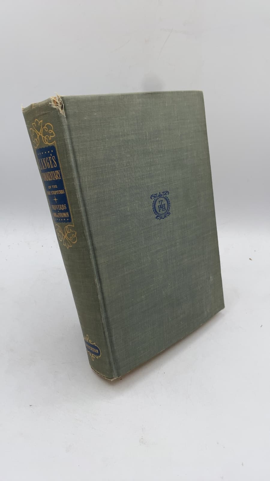 Commentary on the Holy Scriptures: Proverbs by John Peter Lange - front cover