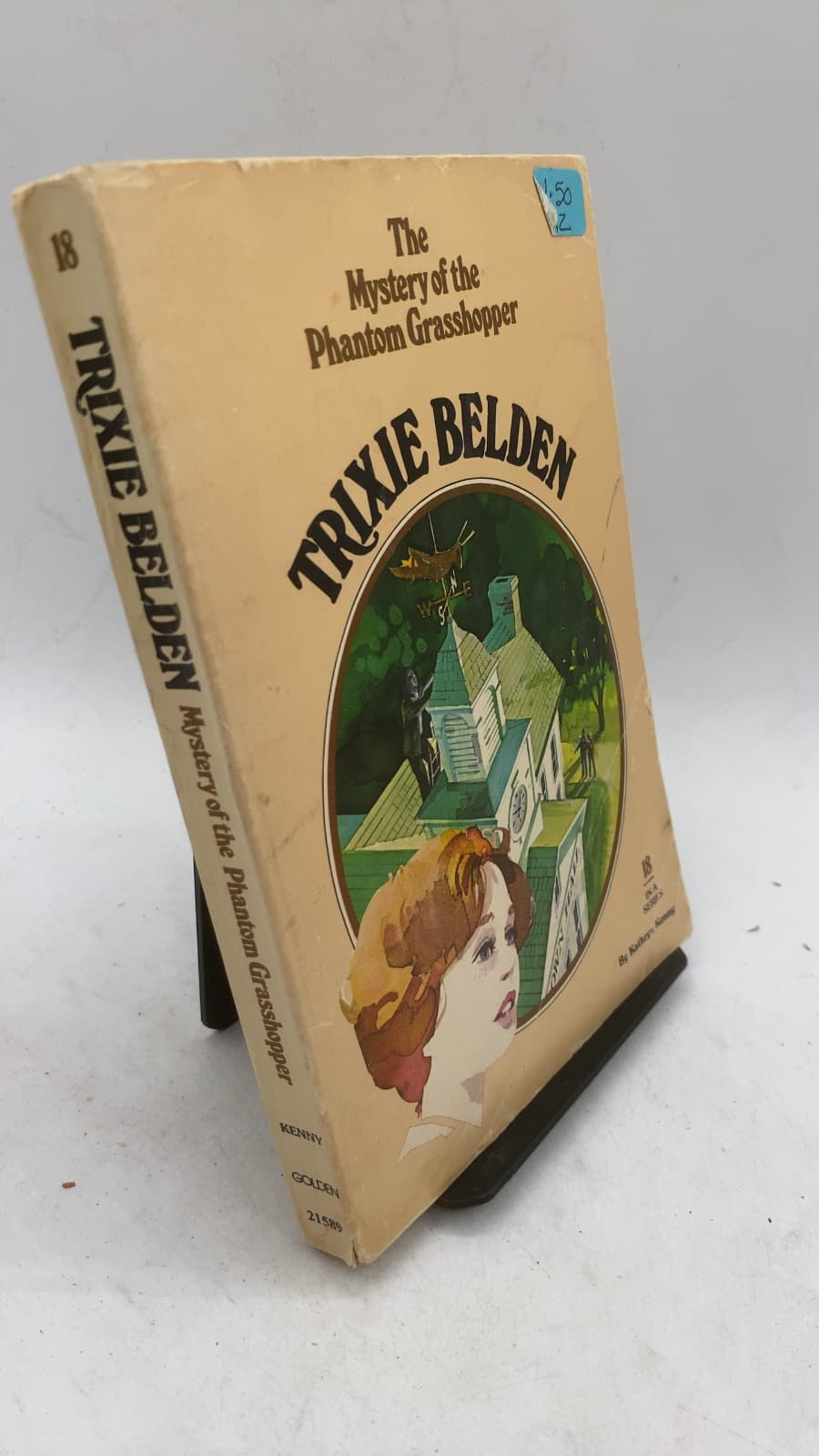 Trixie Belden and the Mystery of the Phantom Grasshopper by Kathryn Kenny - front cover