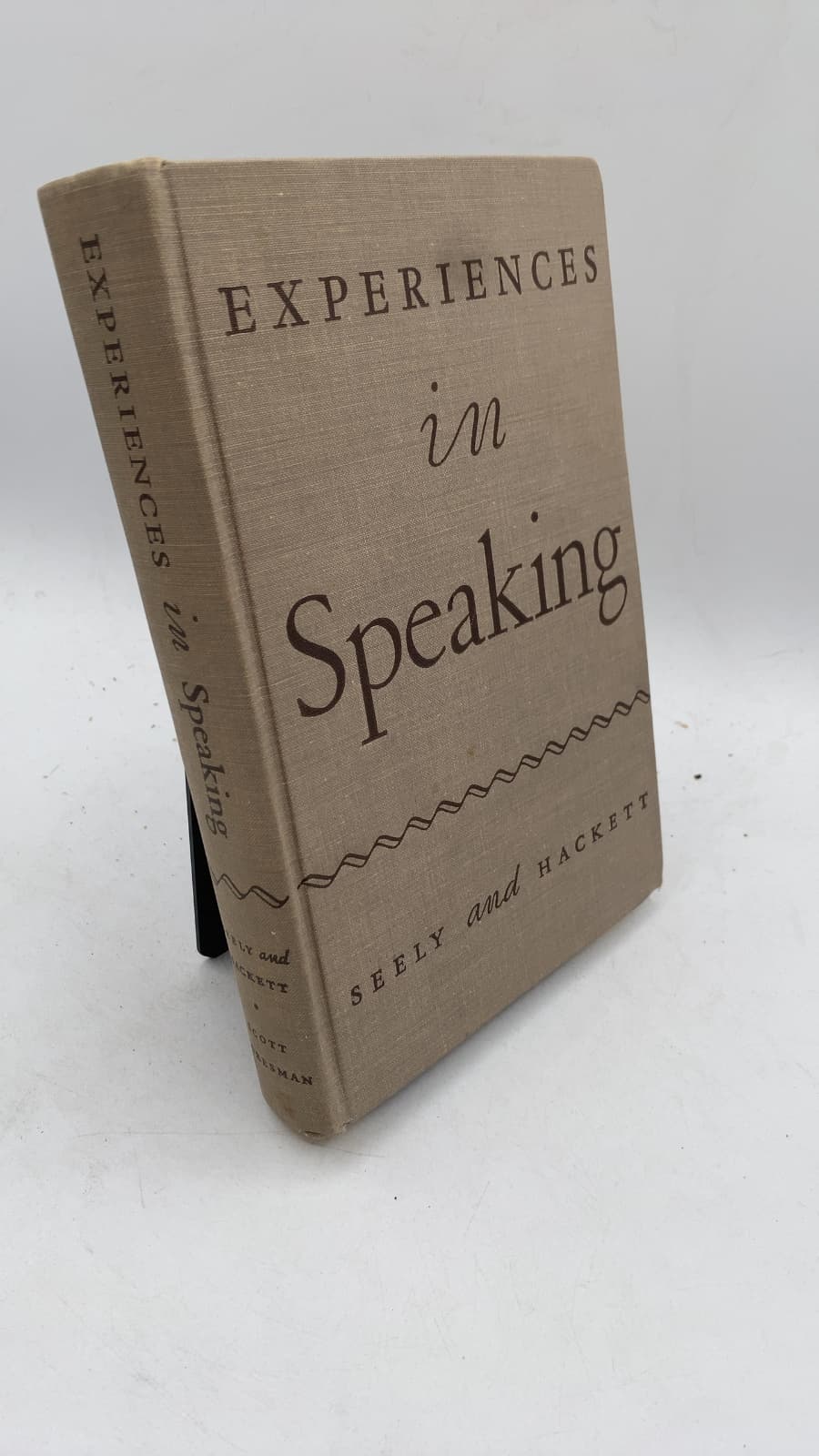Experiences in Speaking by Howard Francis Seely and William Arthur Hackett - front cover