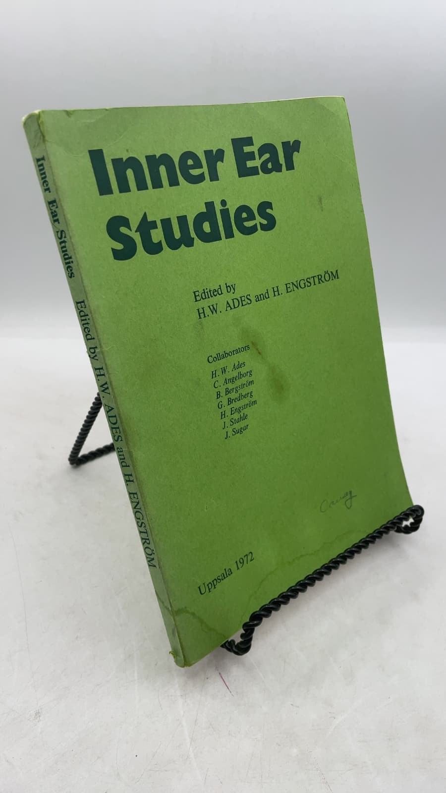 Inner Ear Studies by H.W. Ades and H. Engström - front cover