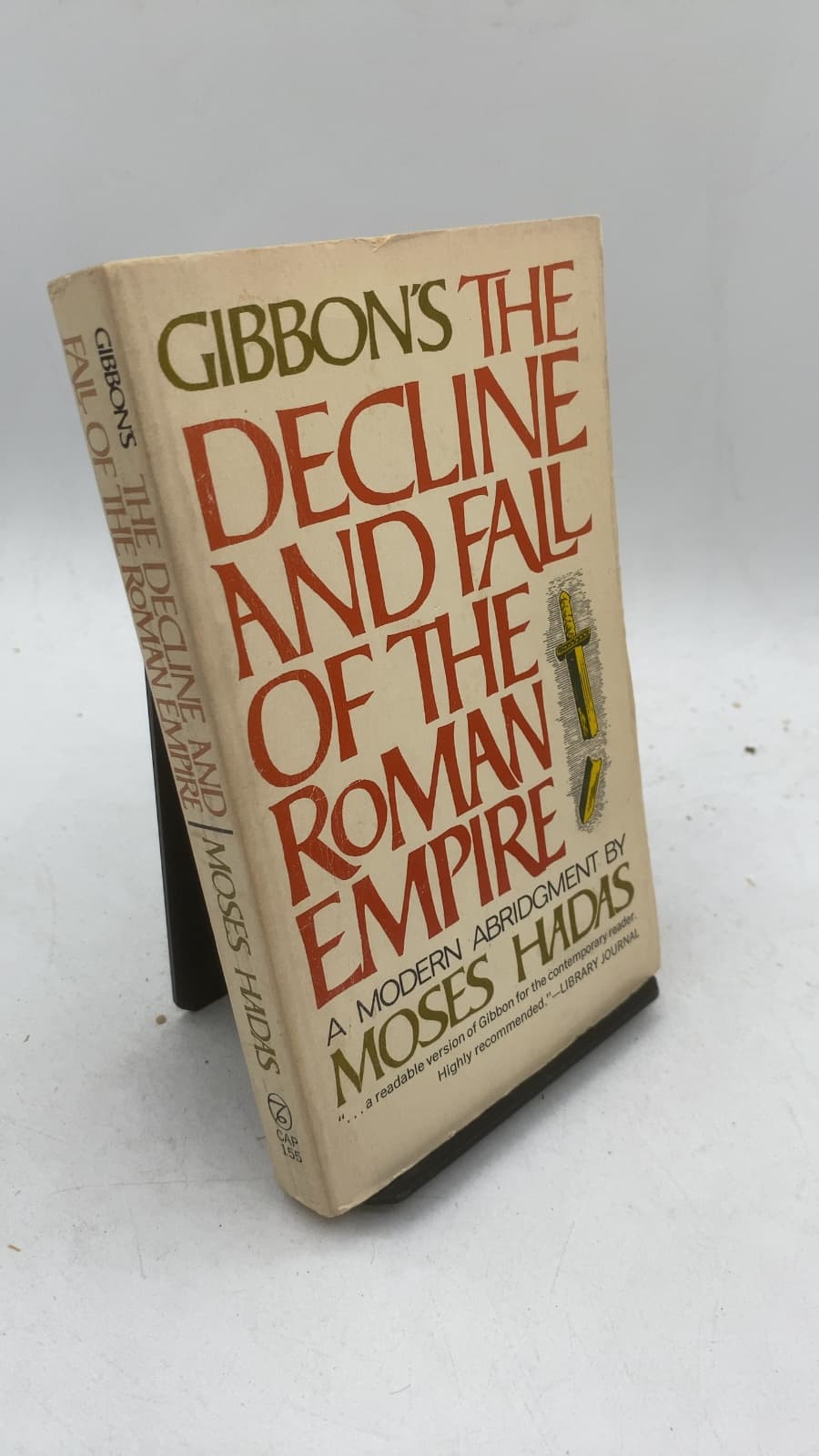 Gibbon's The Decline and Fall of the Roman Empire: A Modern Abridgment by Moses Hadas - front cover